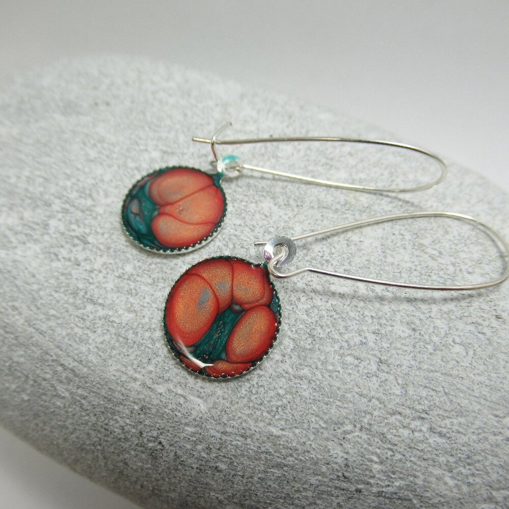 Pebeo large kidney wire earrings